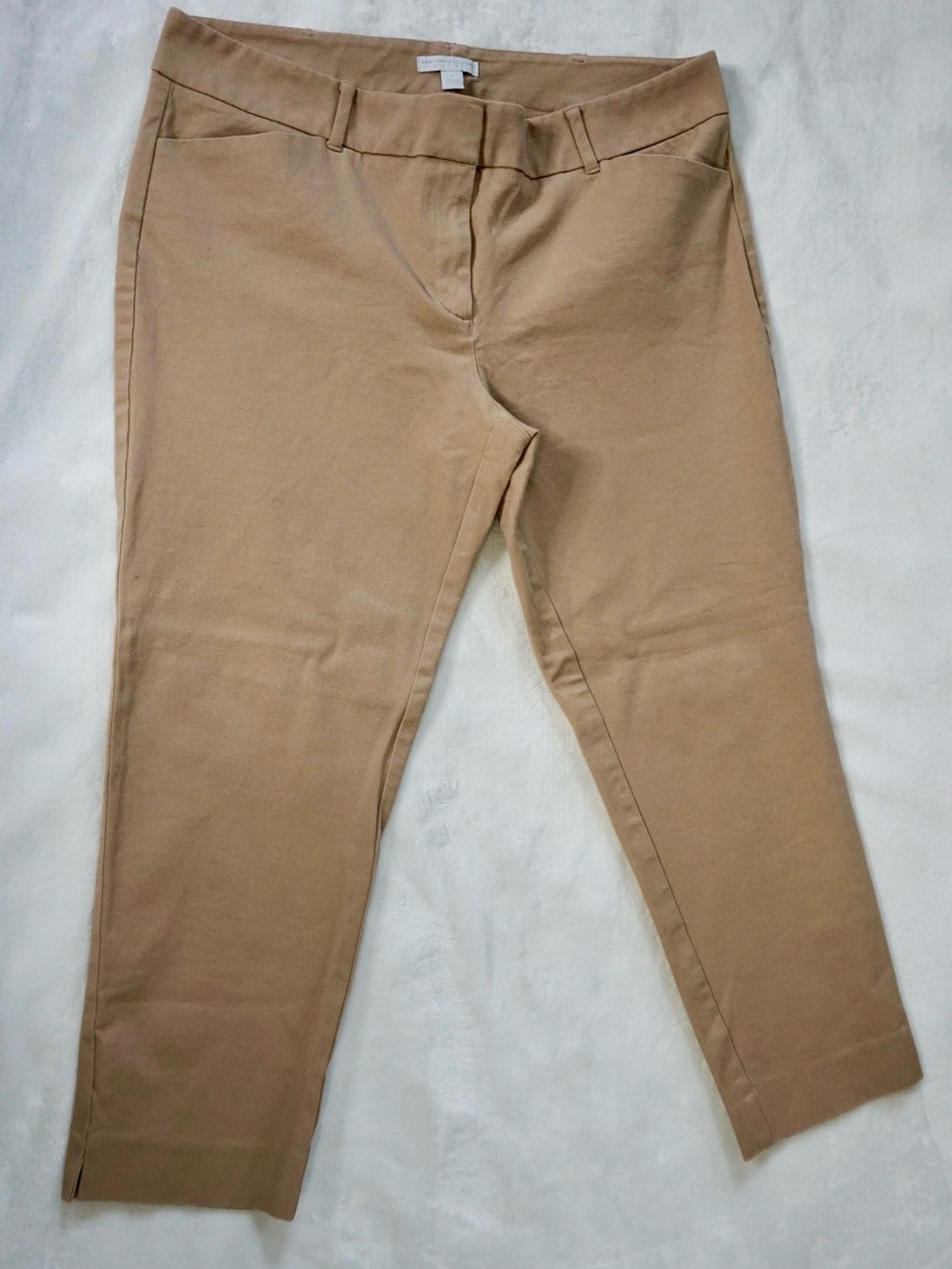 New York & Company Slim Crop Capris - Tan